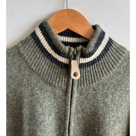 Columbia Men’s Wool Mockneck 1/4 Zip Elastic Cuffed Pullover Sweater Gray Sz XL - Picture 3 of 11